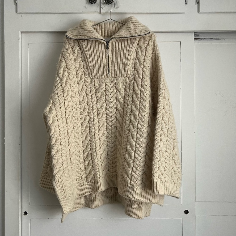Mr. Mittens Half Zip Cable Jumper